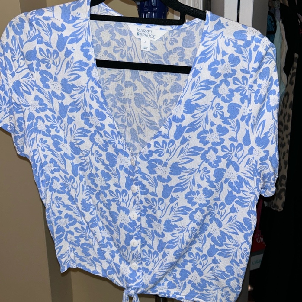 Market and Spruce gauze top
